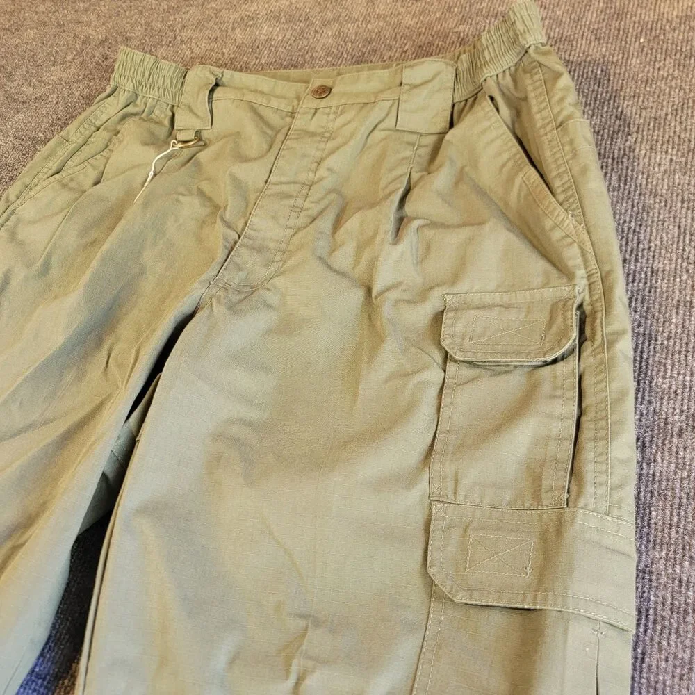 PROPPER Men's Green Tactical Pants 38/32 Polyester Cotton Cargo Pockets